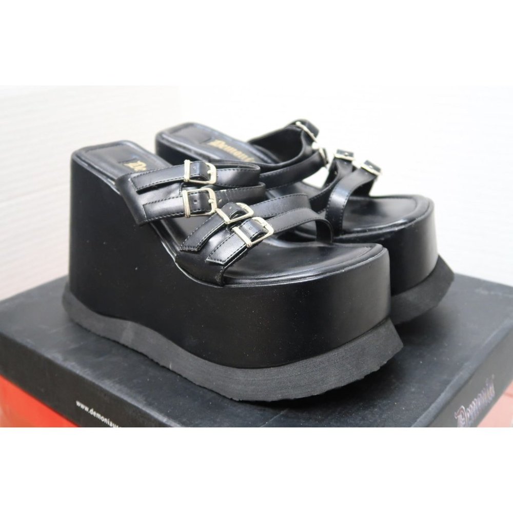 rare vintage 90s Demonia Tripp 04 Platform Wedge Sandals